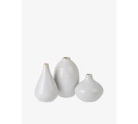 The White Company The White Company Bud Set Of Three Ceramic Vases Natural 1Size