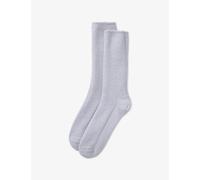 The White Company The White Company Ribbed Cashmere Bed Socks Pale Blue 1 Size