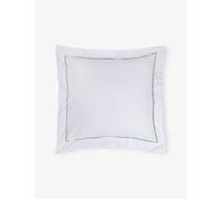 The White Company The White Company Savoy Oxford Square Single Cotton Pillowcase White/Mink Square