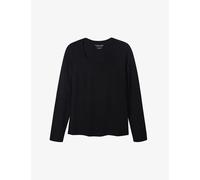 The White Company Womens Black Essential Double-layer Cotton-jersey T-shirt 16
