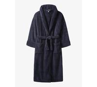 The White Company Womens Navy Hooded Hydrocotton Dressing Gown L
