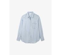 The White Company Womens Pale Wash Oversized Patch-pocket Tencel™ Shirt 6