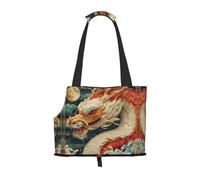 The White dragon and the moon print Puppy Carrier Walking Dog Bags Pets Dogs Carrier Bags for small Dogs and Cat and Rabbit