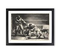 The White Hope By George Bellows Classic Painting Framed Print | A3 Black Framed Wall Art | Ready to Hang | Classic Historical Picture | Living Room Bedroom Lounge Office