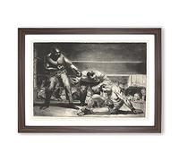 The White Hope by George Bellows Framed Print | A2 Walnut Framed Wall Art | Ready to Hang | Modern Nature Picture | Living Room Bedroom Lounge Office
