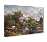 The White Horse By John Constable Canvas Print | Gallery Wrapped 30mm Frame Wall Art | 20x14 inches | Ready to Hang | Classic Animals Picture | Living Room Bedroom Lounge Office
