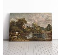 The White Horse By John Constable | Canvas Wall Art Print | Framed & Ready to Hang Picture | Modern Home Decor for Living Room, Bedroom, Kitchen or Office | 20x14 Inches