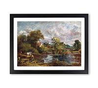 The White Horse By John Constable Classic Painting Framed Print | A3 Black Framed Wall Art | Ready to Hang | Classic Animal Picture | Living Room Bedroom Lounge Office