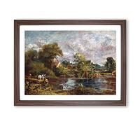 The White Horse By John Constable Classic Painting Framed Print | A3 Walnut Framed Wall Art | Ready to Hang | Classic Animal Picture | Living Room Bedroom Lounge Office