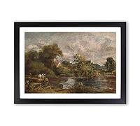 The White Horse by John Constable Framed Print | A2 Black Framed Wall Art | Ready to Hang | Modern Animal Picture | Living Room Bedroom Lounge Office