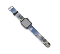 The White House Washington Silicone Watch Band Compatible with IWatch Series Ultra 1, 2, Series 9, 8, 7, 6, 5, 4, 3, 2, 1, SE