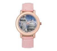 The White House Washington Women’s Watch Quartz Wristwatch Analog with Leather Strap for Office