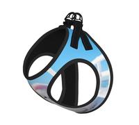 The White Little Dog in The Snow Dog Harness - Equipped with Reflective Straps and Quick Release Buckles - Suitable for Small Cats and Dogs