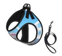 The White Little Dog in The Snow Dog Harness - Equipped with Reflective Straps and Quick Release Buckles - Suitable for Small Cats and Dogs
