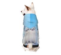 The White Little Dog in The Snow Dog Hoodie – Soft & Breathable Polyester Pet Clothes for Small, Medium, and Large Dogs