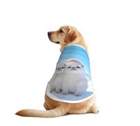 The White Little Dog in The Snow Dog Shirt for Large & Medium Dogs - Mesh Breathable Pet T-Shirts, Perfect for Daily Wear and Special Occasions