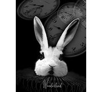 The White Rabbit - Alice's Adventures in Wonderland - Lewis Carroll: Unlined Plain Notebook: Unique Cover by PAPERGO.CO - Large Letter (8.5 x 11 ... Adventures in Wonderland Notebooks: Unlined)