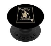 The White Rabbit Playing Card Ace Alice in Wonderland Retro PopSockets Adhesive PopGrip