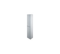 The White Space Americana 300mm Double Door Wall Hung Tall Storage Unit - Matt Mid Grey Finish: Matt Mid Grey