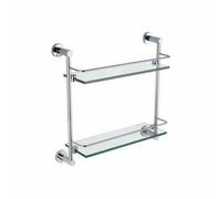 The White Space Capita Double Shelf - Chrome