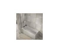 The White Space I-Bath Single Ended Shower Bath 1800mm x 800mm - White