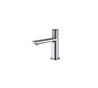 The White Space Knurl Mono Basin Mixer Tap with Sprung Plug Waste - Chrome