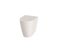 The White Space Lab Rimless Back To Wall Toilet With Slim Soft Close Seat - White Please Select Toilet Seat: Slim Soft Close
