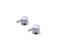 The White Space Pin Lux Deck Mounted Side Valves - Chrome Finish: Chrome
