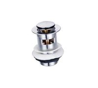 The White Space Sprung Plug Basin Waste Small Cover - Slotted Sprung Waste - Chrome