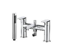 The White Space True Bath Shower Mixer with hose and handset - Chrome