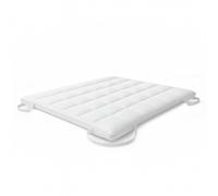 The White Stone 500g Wadding Topper with Elastic Corner Straps in White | Size: Small Single The White Stone White Small Single
