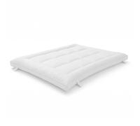The White Stone 800 g Wadding Topper with Wadding Ball Filling in White | Size: EU King The White Stone White EU King