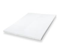 The White Stone Memory Foam Topper, Hypoallergenic Mattress Protector - 90 x 180 cm in White | Size: Junior The White Stone White Junior
