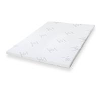 The White Stone Natural Latex Topper, Breathable & Hypoallergenic in White | Size: EU Super King The White Stone White EU Super King
