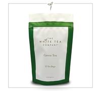 The White Tea Company | Premium Green Sencha Tea | 100% China Origin | Aromatic, Delicate & Vegetal | Rainforest Alliance Certified | 25 Biodegradable Tea Bags