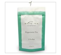 The White Tea Company | Premium Peppermint Tea | 100% Natural Mixed Origin Blend | Soothing, Sweet & Refreshing | Rainforest Alliance Certified | 25 Biodegradable Tea Bags