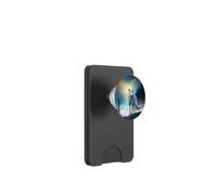 The white wolf in the snow PopSockets PopWallet for MagSafe