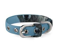 The White Wolf on The Rock Dog Collar Adjustable Soft and Comfortable Puppy Collars with Metal Buckle Pet Collar for Small Medium Pet