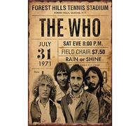 The Who Band Tin Wall Sign Metal poster Iron Painting Retro Wall decor Vintage Band Hanging Plaque Gift Yard Bar Pub Cafe Stadium Cinema Toilet Gift