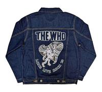 The Who Denim Jacket Long Live Rock Band Logo Official Unisex Blue