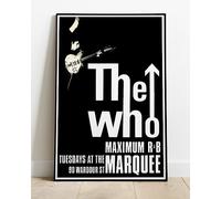 The Who Iconic Maximum R & B Concert Tour Live Promo Poster : A Huge 36"x24" Poster Print Vintage Retro Reproduction Perfect For Any Room : BRING YOUR WALLS TO LIFE !
