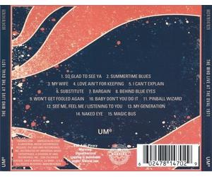 The Who - Live at the Oval 1971 sealed 15 track cd,sent by 1st class post.