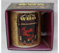 The Who Live In Concert Album Cover Logo Boxed White Coffee Gift Mug Official