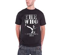 The Who Men's British Tour 1973 Short Sleeve T-Shirt, Black, XX-Large