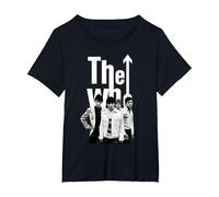The Who Official 60's Black & White Band T-Shirt, Women's Plus, Black, 2X