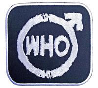 The Who Patch Spray Band Logo Official Embroidered Woven Iron on Taglia unica