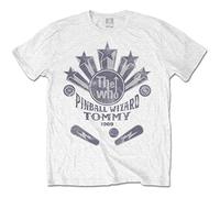 The Who Pinball Wizard Flippers Official Tee T-Shirt Mens Unisex (Large) White