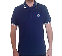 The Who Polo Shirt Target Band Logo Official Mens Navy Blue M