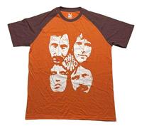 The Who Ringer T Shirt Faces Band Logo Official Unisex Orange XL