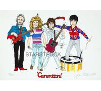 The Who Roger Daltrey Keith Moon Pete Townshend John Entwistle Signed (Pre-Printed) Autograph Exclusive A4 Print